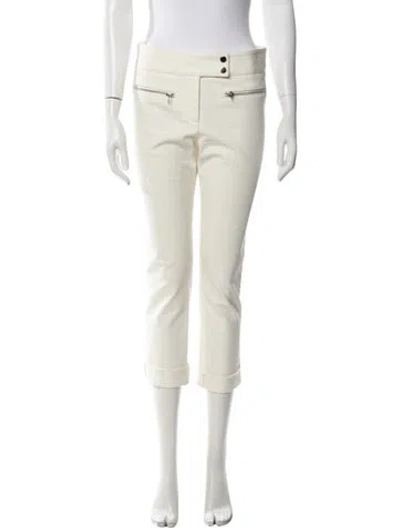 Pre-owned Veronica Beard Straight Leg Pants In White