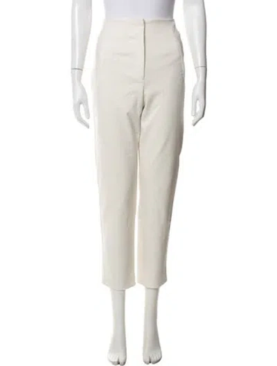 Pre-owned Veronica Beard Straight Leg Pants In White