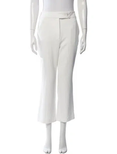 Pre-owned Veronica Beard Straight Leg Pants In White
