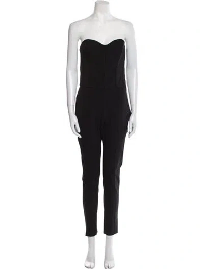 Pre-owned Veronica Beard Strapless Jumpsuit In Black
