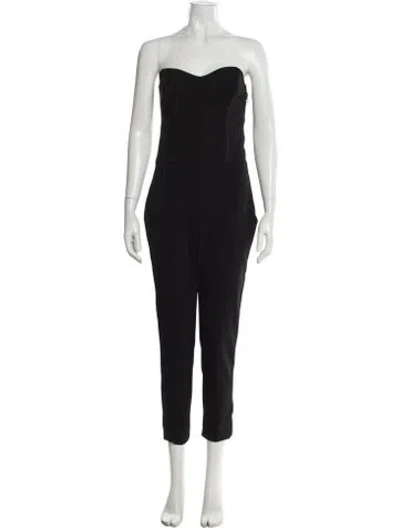 Pre-owned Veronica Beard Strapless Jumpsuit In Black