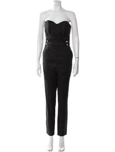 Pre-owned Veronica Beard Strapless Jumpsuit In Black