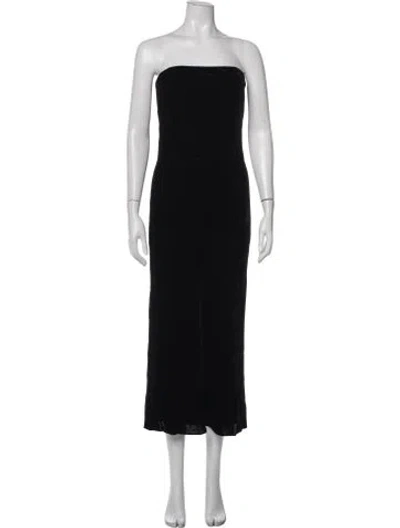 Pre-owned Veronica Beard Strapless Midi Length Dress W/ Tags In Black