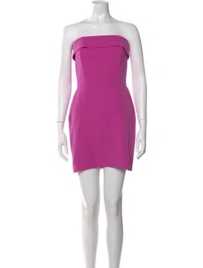 Pre-owned Veronica Beard Strapless Mini Dress In Purple