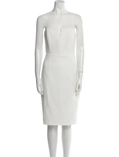 Pre-owned Veronica Beard Strapless Mini Dress W/ Tags In Neutral