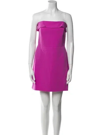 Pre-owned Veronica Beard Strapless Mini Dress W/ Tags In Purple