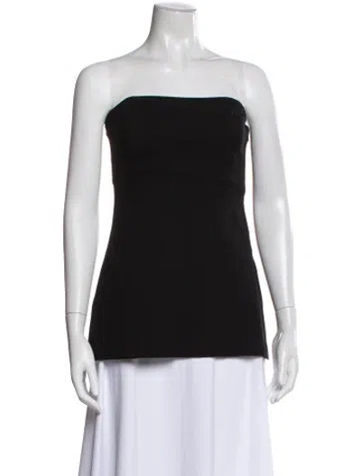 Pre-owned Veronica Beard Strapless Top In Black