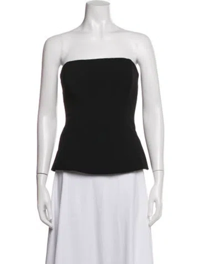 Pre-owned Veronica Beard Strapless Top In Black