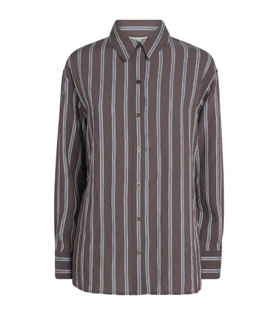 Veronica Beard Stripe Lloyd Shirt In Multi