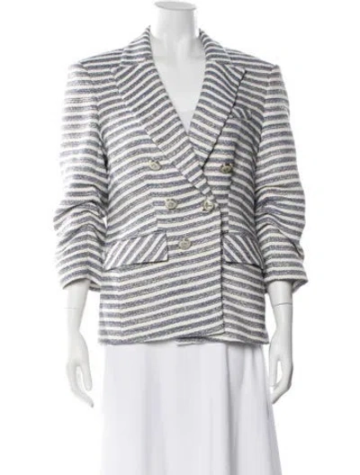 Pre-owned Veronica Beard Striped Blazer