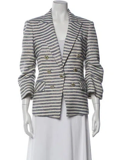 Pre-owned Veronica Beard Striped Blazer