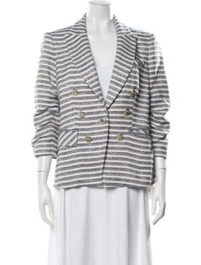 Pre-owned Veronica Beard Striped Blazer