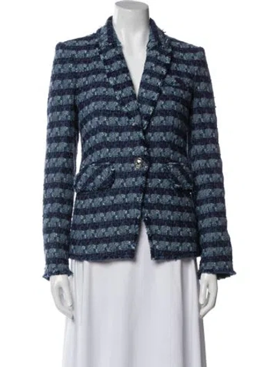 Pre-owned Veronica Beard Striped Blazer In Blue