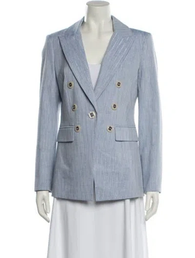 Pre-owned Veronica Beard Striped Blazer In Blue