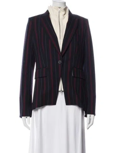 Pre-owned Veronica Beard Striped Blazer In Blue