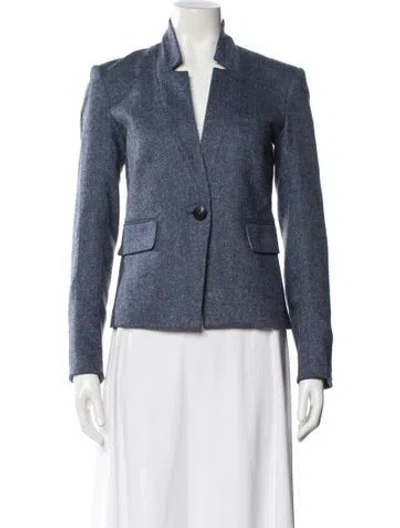 Pre-owned Veronica Beard Striped Blazer In Blue