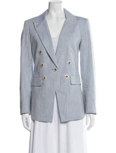 Pre-owned Veronica Beard Striped Blazer In Blue