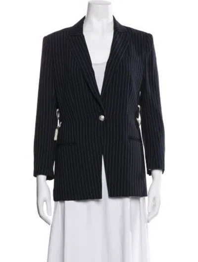 Pre-owned Veronica Beard Striped Blazer In Blue