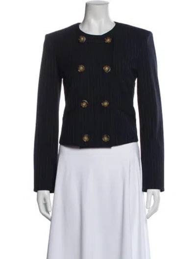 Pre-owned Veronica Beard Striped Blazer In Blue