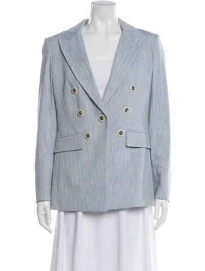 Pre-owned Veronica Beard Striped Blazer In Blue