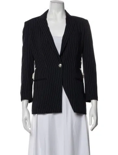 Pre-owned Veronica Beard Striped Blazer In Blue