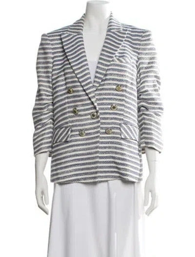 Pre-owned Veronica Beard Striped Blazer In Multi