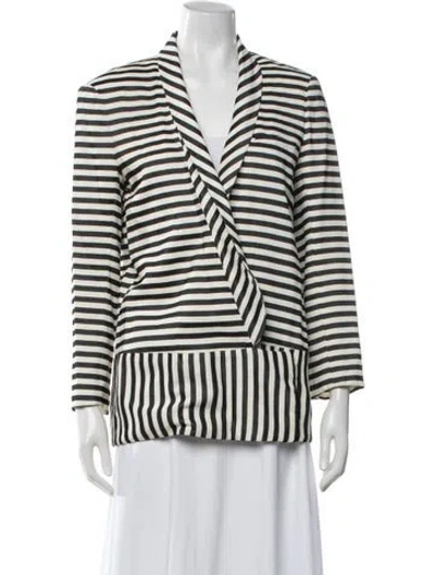Pre-owned Veronica Beard Striped Blazer In Multi