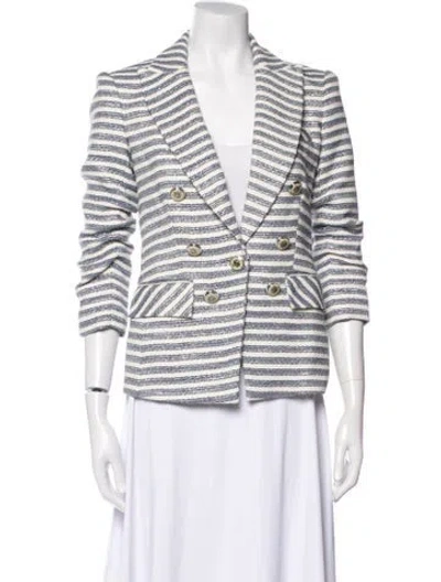Pre-owned Veronica Beard Striped Blazer In Multi