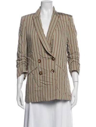 Pre-owned Veronica Beard Striped Blazer In Multicolor