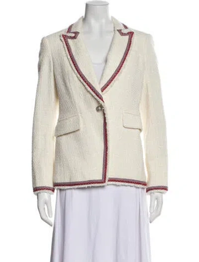 Pre-owned Veronica Beard Striped Blazer In Neutral