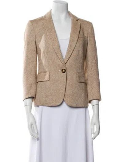 Pre-owned Veronica Beard Striped Blazer In Neutral
