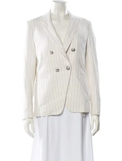 Pre-owned Veronica Beard Striped Blazer In Neutral