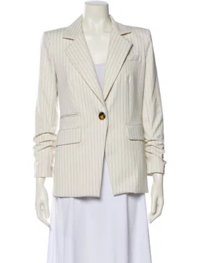Pre-owned Veronica Beard Striped Blazer In Neutral