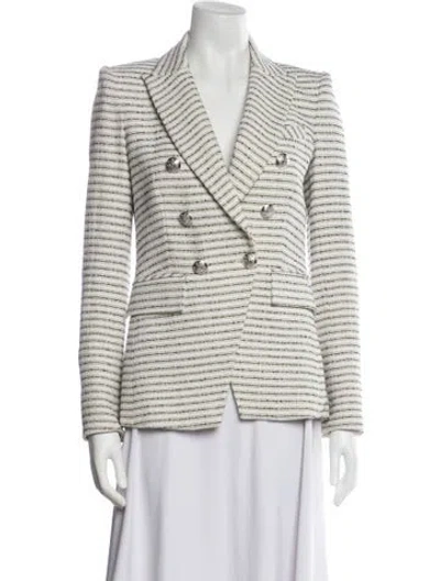 Pre-owned Veronica Beard Striped Blazer In Neutral