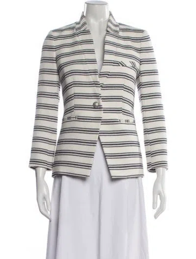 Pre-owned Veronica Beard Striped Blazer In Neutral