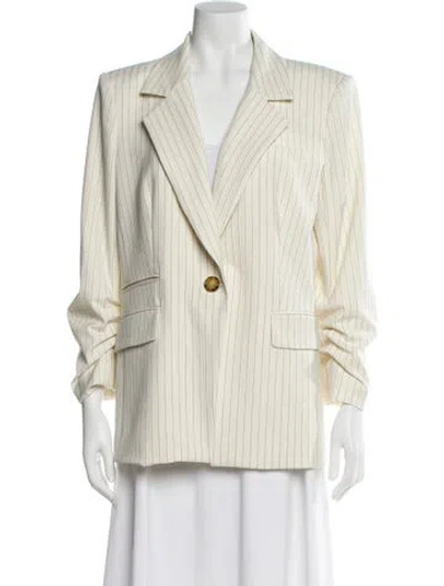 Pre-owned Veronica Beard Striped Blazer In Neutral