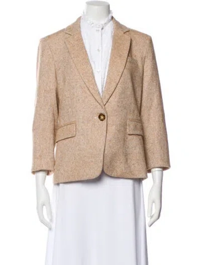 Pre-owned Veronica Beard Striped Blazer In Neutral