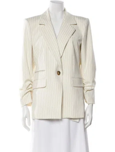 Pre-owned Veronica Beard Striped Blazer In Neutral