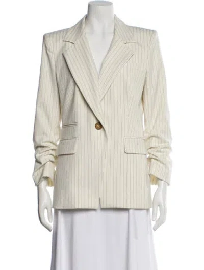 Pre-owned Veronica Beard Striped Blazer In Neutral