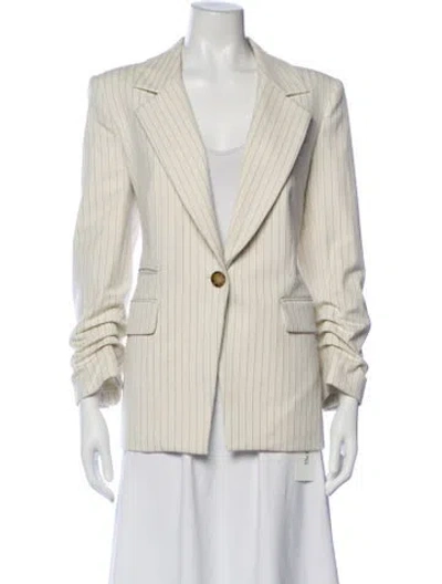 Pre-owned Veronica Beard Striped Blazer In Neutral