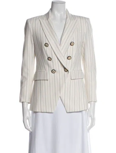 Pre-owned Veronica Beard Striped Blazer In Neutral