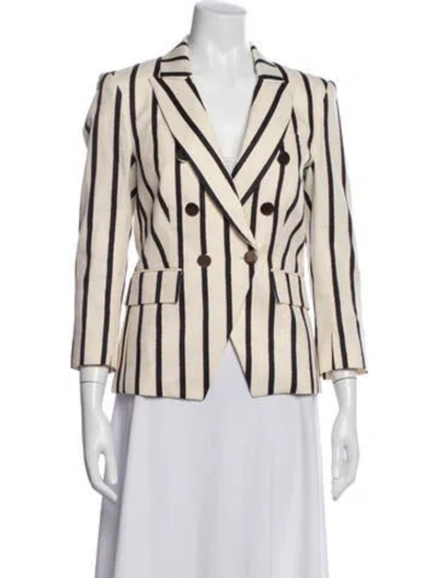 Pre-owned Veronica Beard Striped Blazer In Neutral