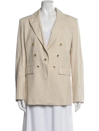 Pre-owned Veronica Beard Striped Blazer In Neutrals