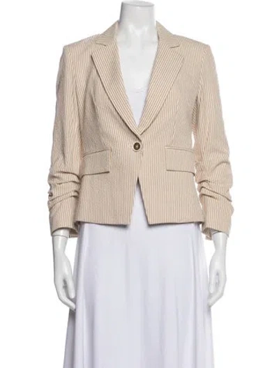 Pre-owned Veronica Beard Striped Blazer In Neutrals