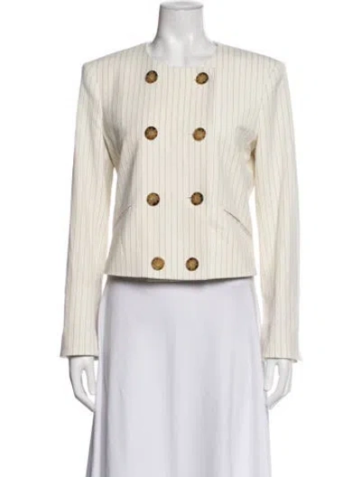 Pre-owned Veronica Beard Striped Blazer In Neutrals