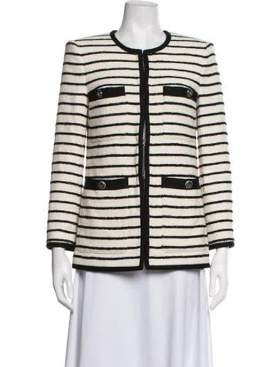 Pre-owned Veronica Beard Striped Blazer In Neutrals
