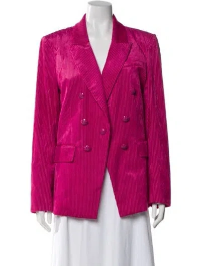Pre-owned Veronica Beard Striped Blazer In Pink