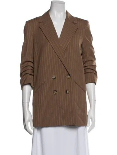 Pre-owned Veronica Beard Striped Blazer W/ Tags In Brown