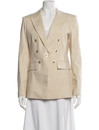 Pre-owned Veronica Beard Striped Blazer W/ Tags In Neutral