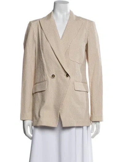 Pre-owned Veronica Beard Striped Blazer W/ Tags In Neutral